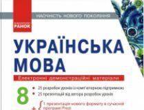 Підручники для школи Українська література  8 клас           - Паращич В. В.