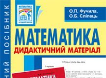 Підручники для школи Математика  4 клас           - Фучила О.П.